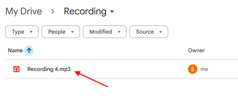Audio Files to Google Drive Audio Files to Google Drive