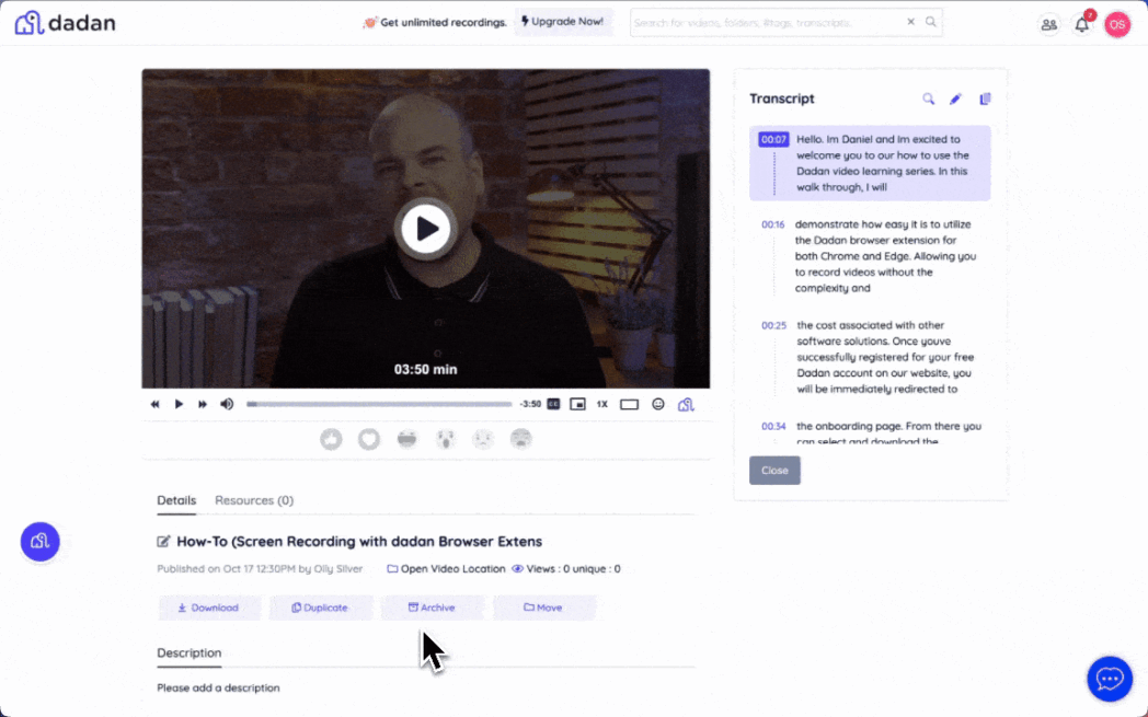 AI Auto-transcription