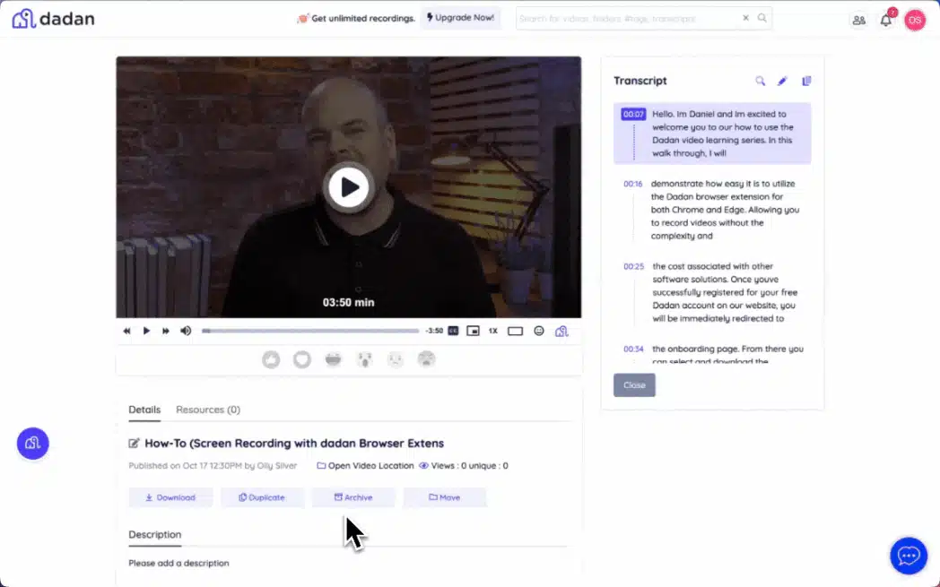 AI Auto-transcription