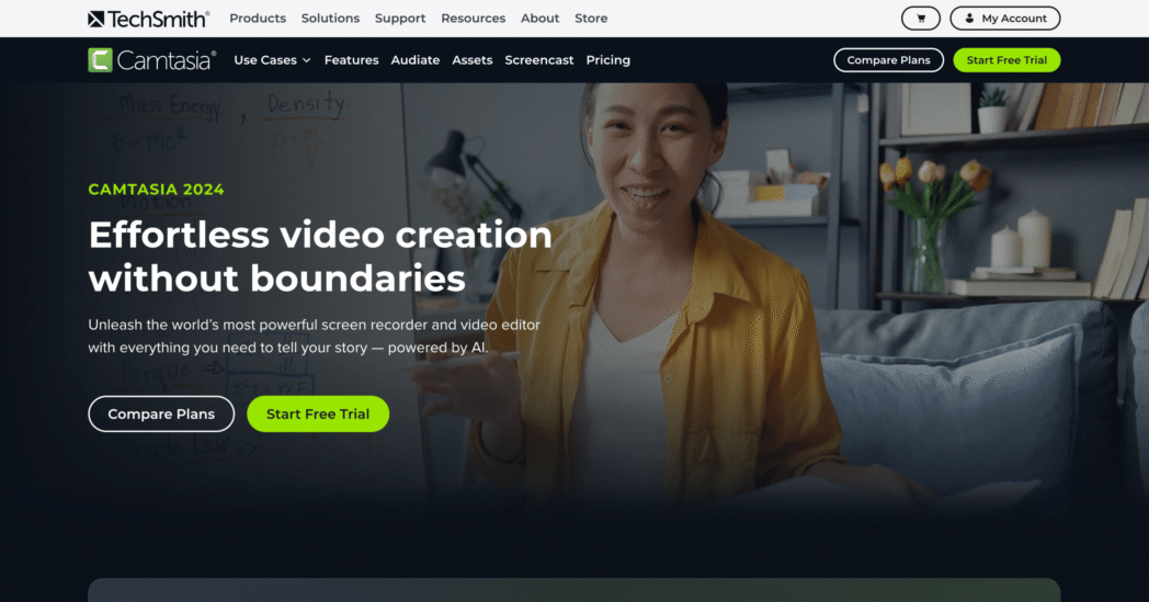 Camtasia Homepage Camtasia Homepage