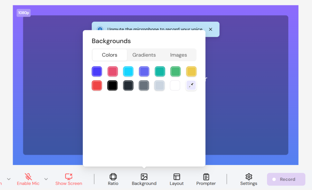 Choose a Background Style Choose a Background Style
