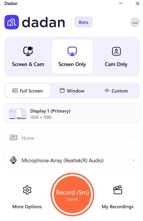 Dadan desktop app Dadan desktop app