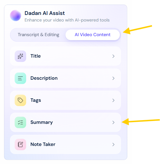 Generate The Summary