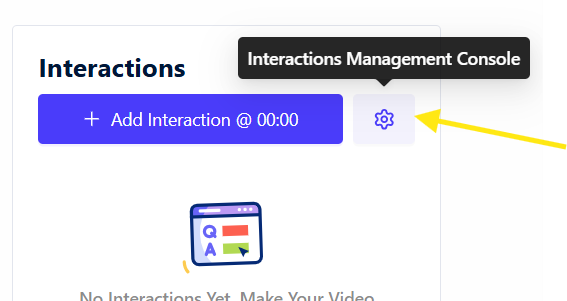 Interactions setting Interactions setting