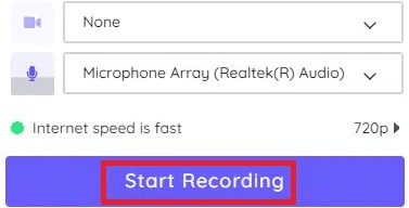 Start Your Recording Start Your Recording