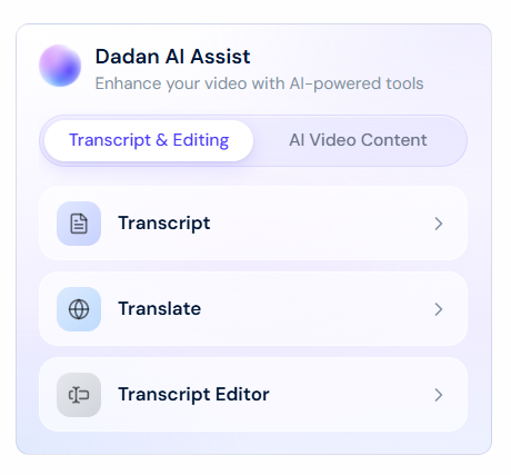Transcript Editor Transcript Editor