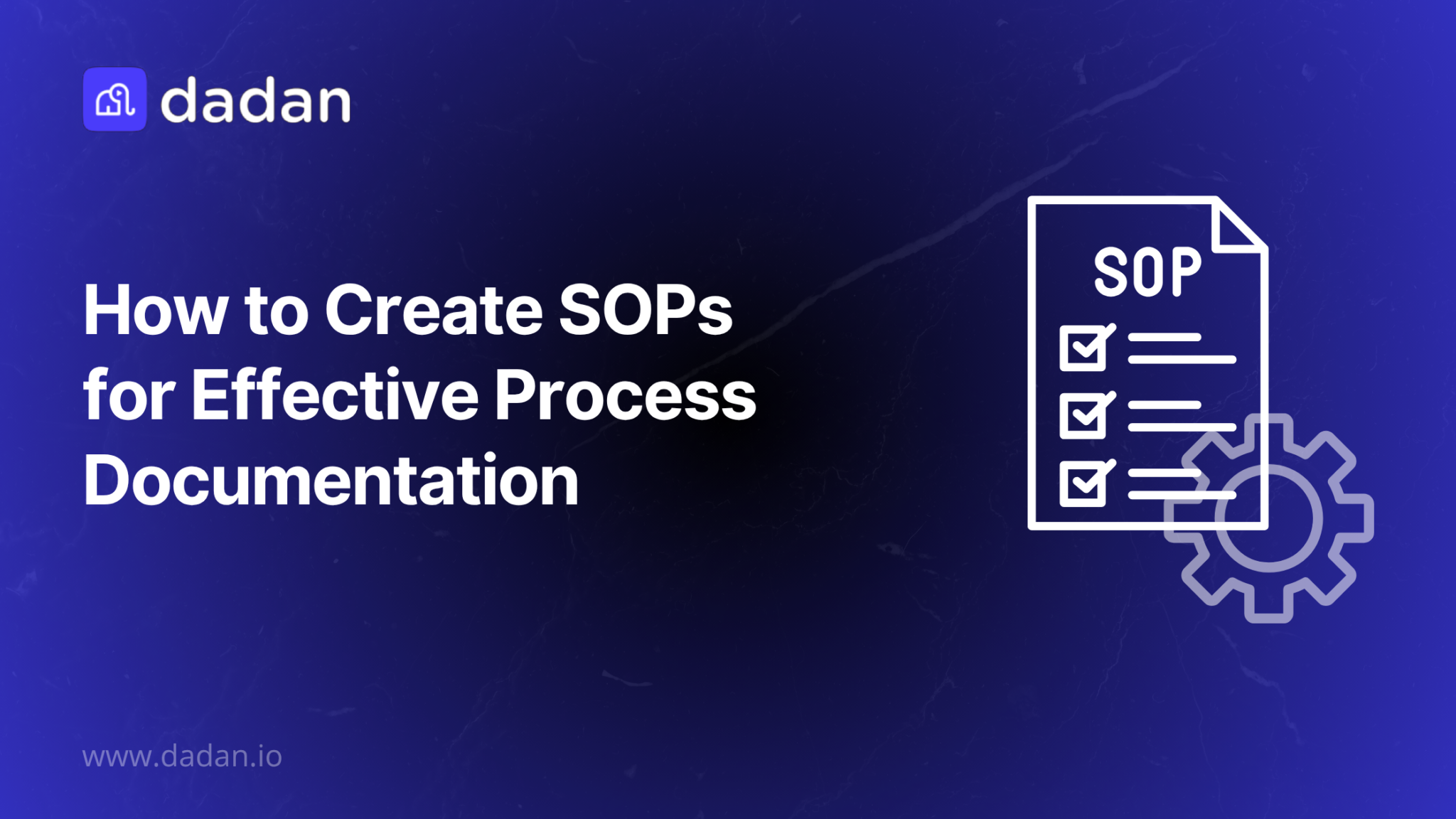 create Sop documentation