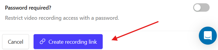 create recording link create recording link