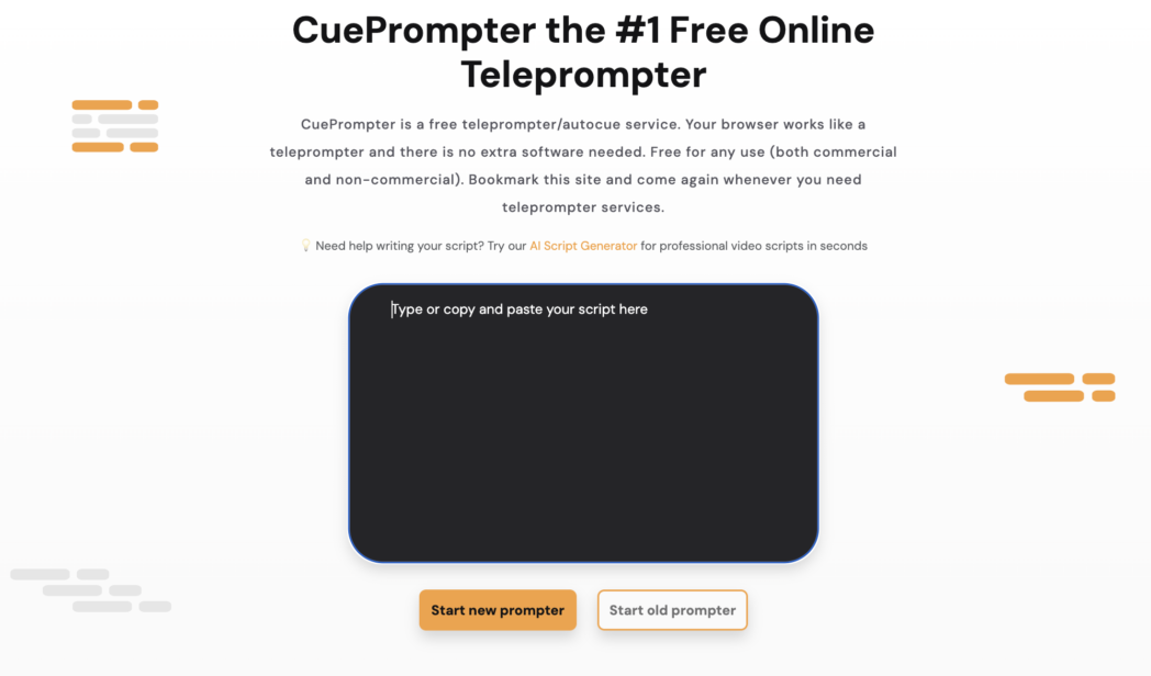 cueprompter teleprompter cueprompter teleprompter