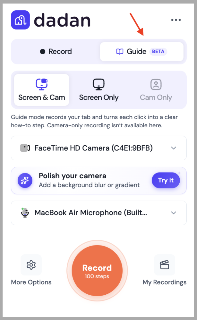 dadan guide creator