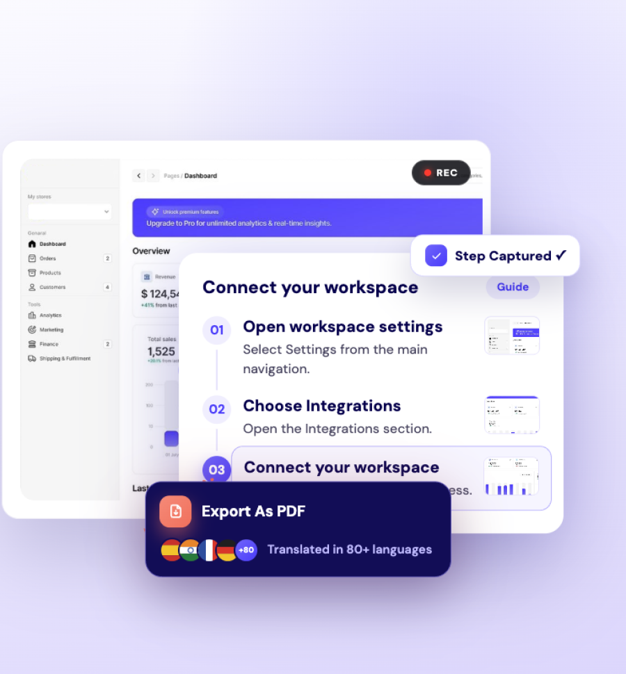 Dadan Guides: automatic step-by-step guide with screenshots, PDF export, and translation