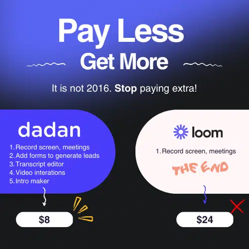 Best Free Alternative to Loom – dadan vs Loom 1 dadan vs loom