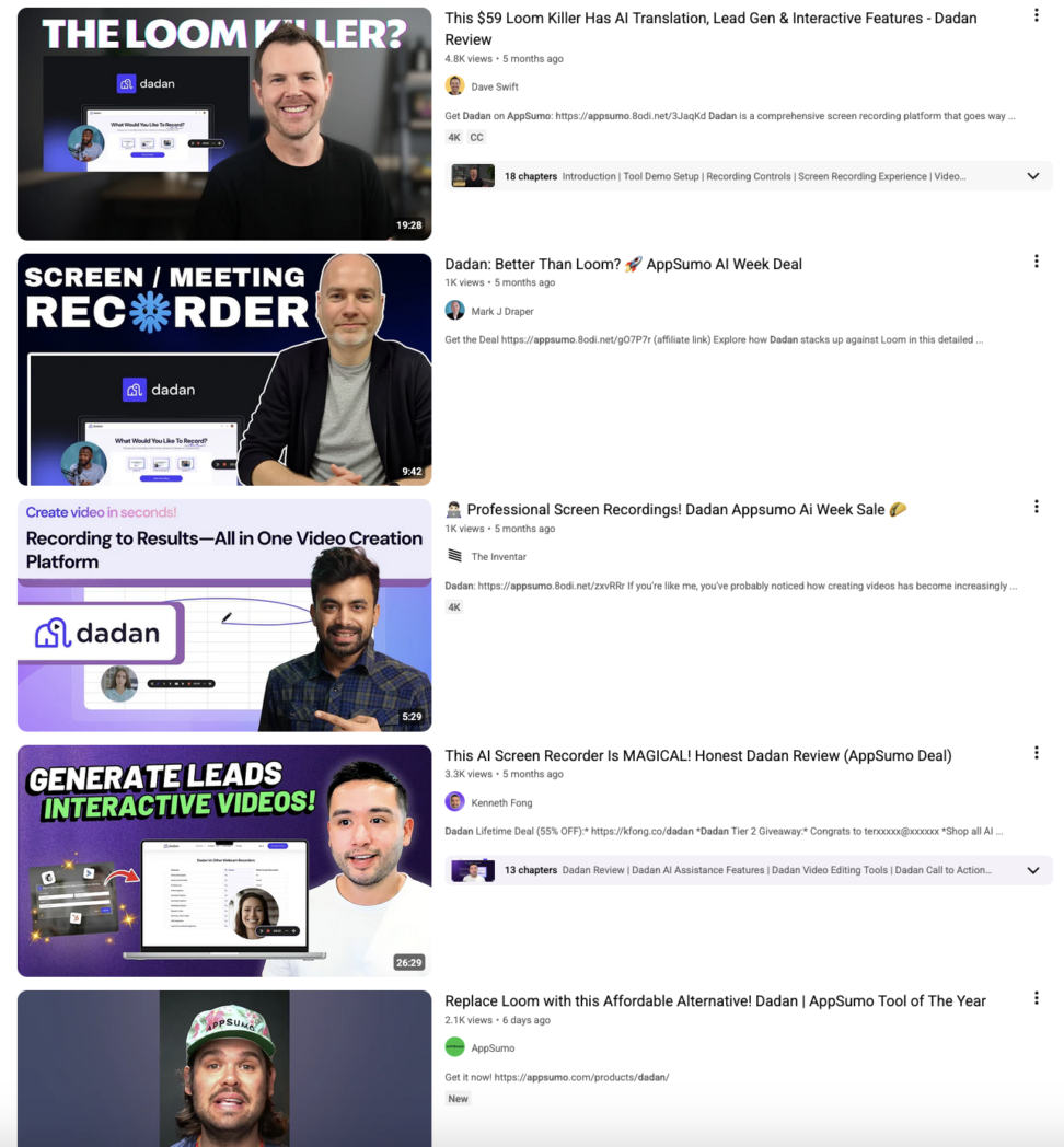 dadan youtube review