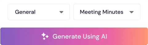 AI Meeting Notes and AI Summarizer 6 generate ai summary