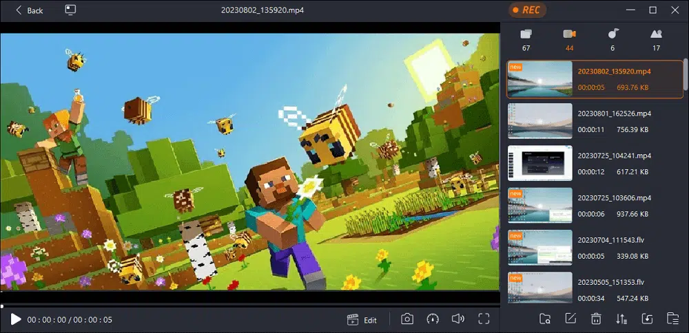 image8 Easeus gameplay recording