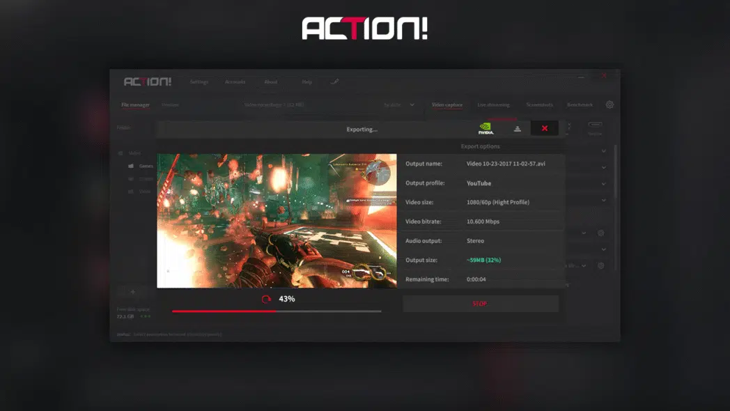 image9 Action gameplay recording