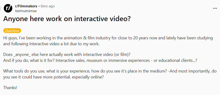 interactive video reddit interactive video reddit