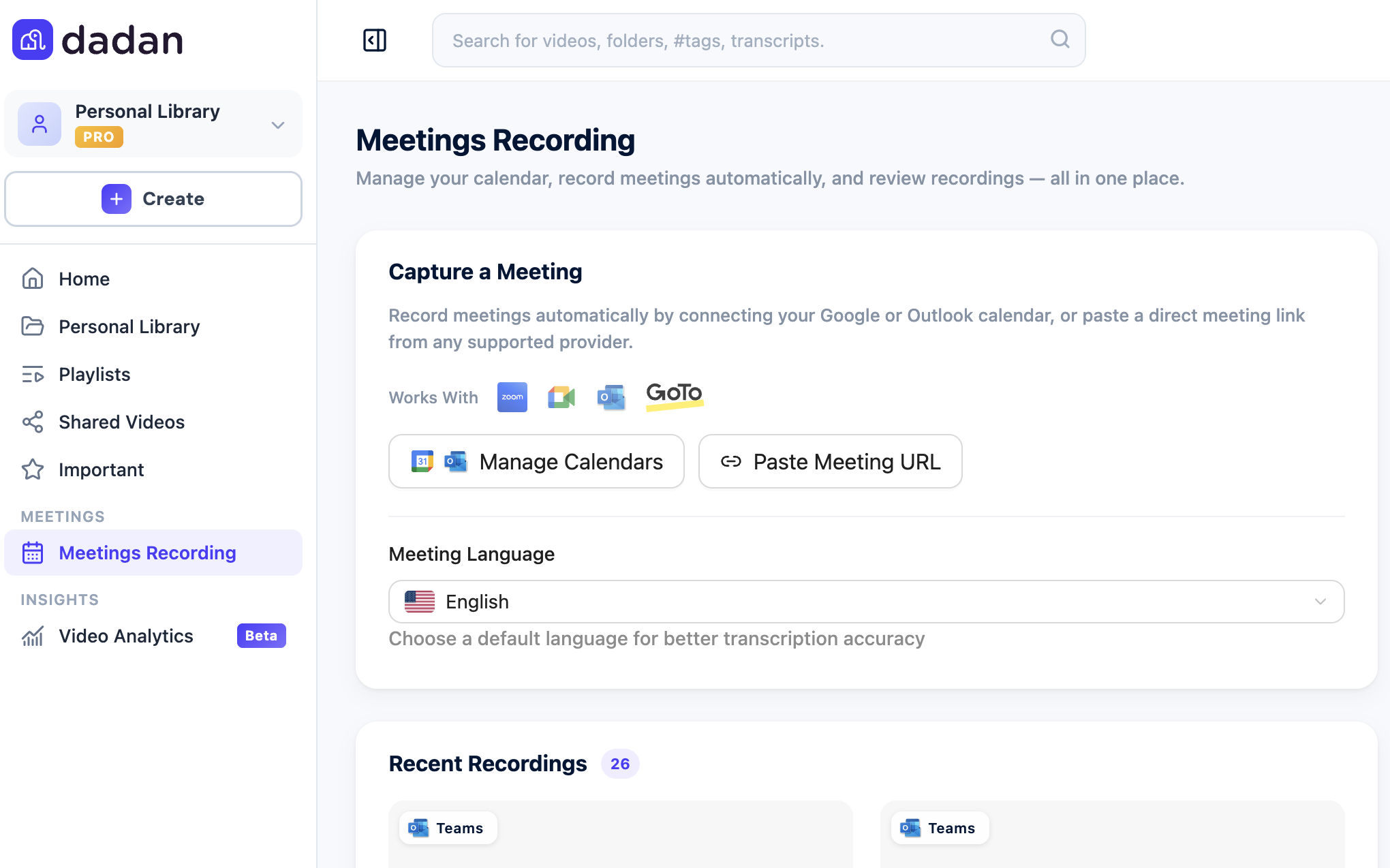 meeting recording