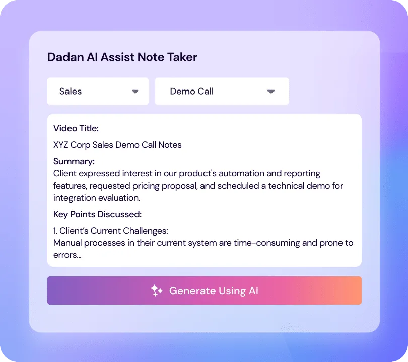 AI Meeting Notes and AI Summarizer 1 note taker ai header