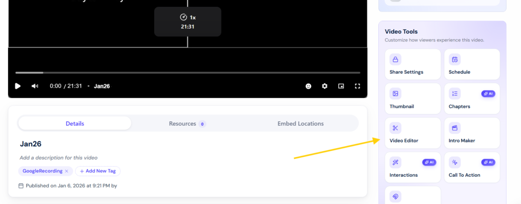 open video editor open video editor