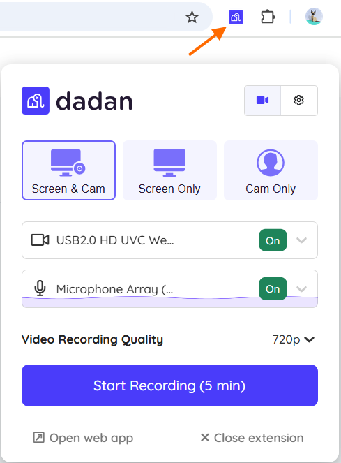 record your first video