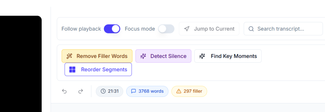 remove filler words remove filler words