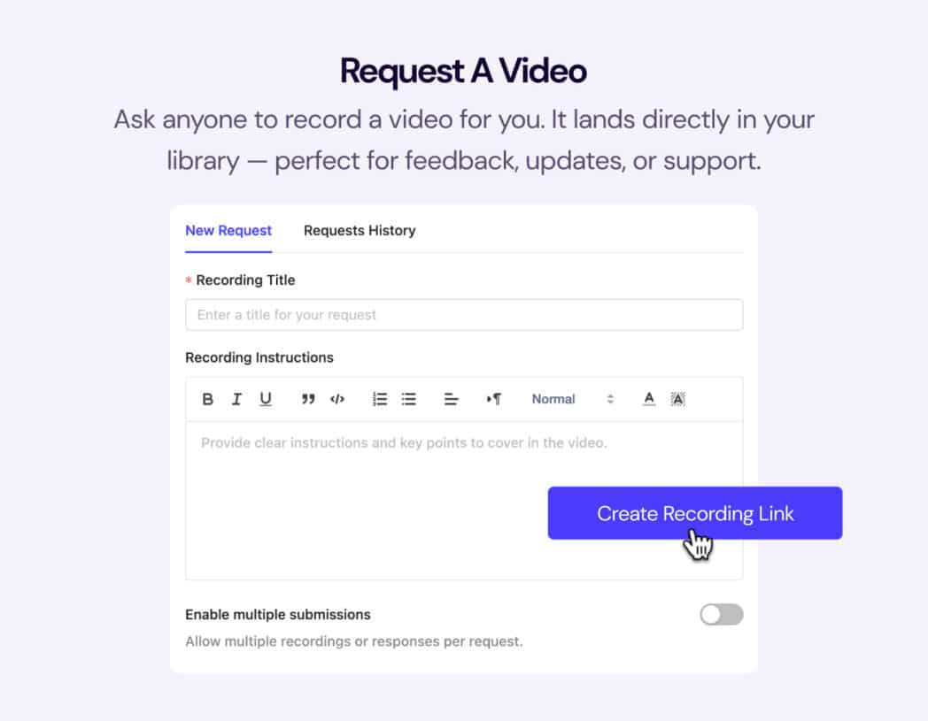 request video request video