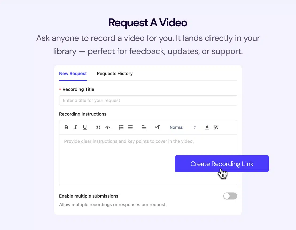 request video