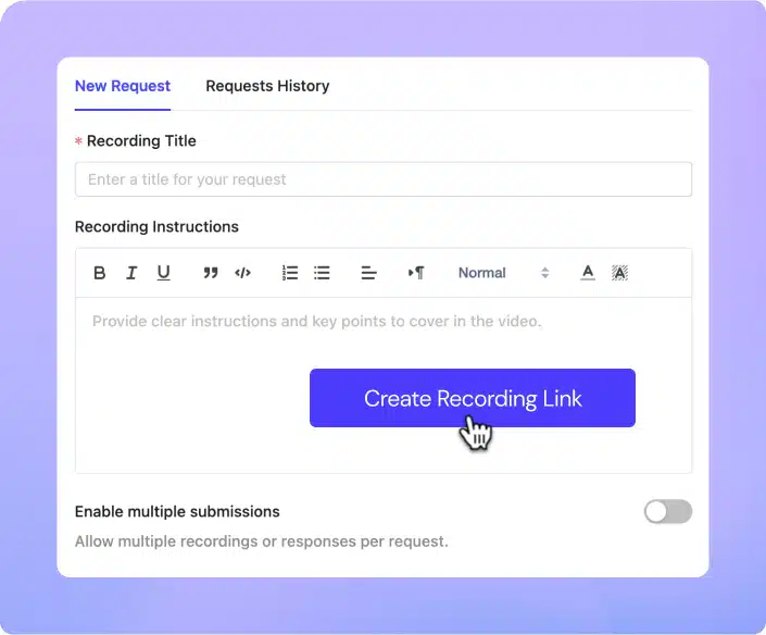 request video