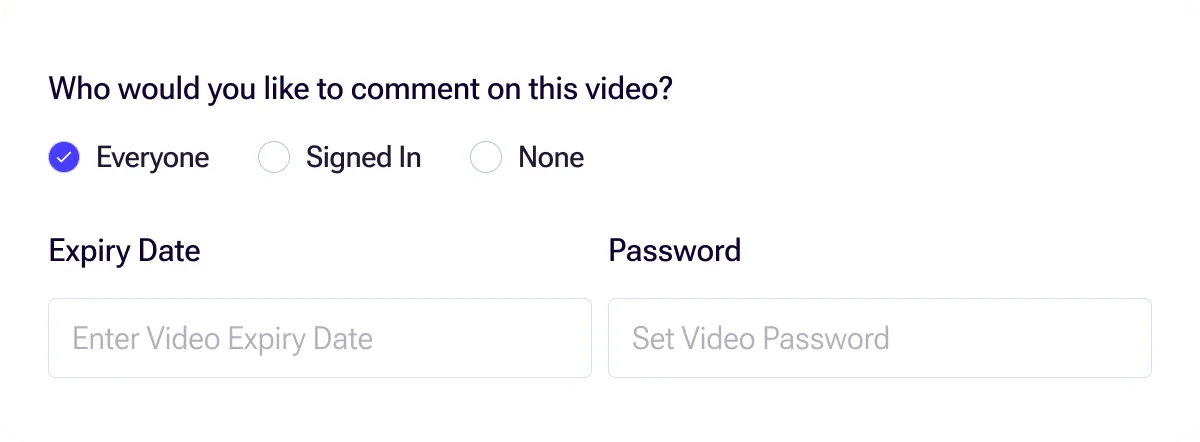 Video Hosting 8 sharing policy