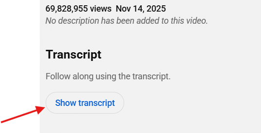 show transcript
