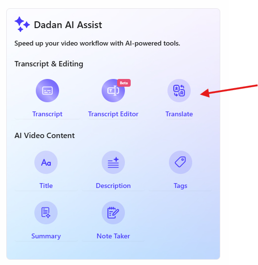 translate transcript