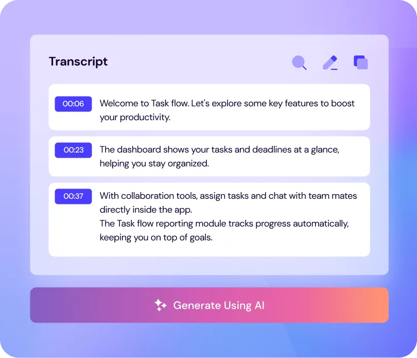 AI Video Transcription 2 video 2 text ai