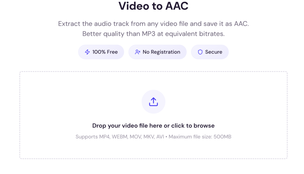 video to aac