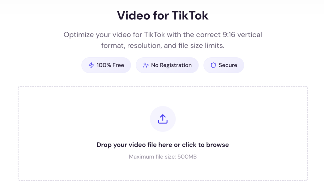 video to tiktok