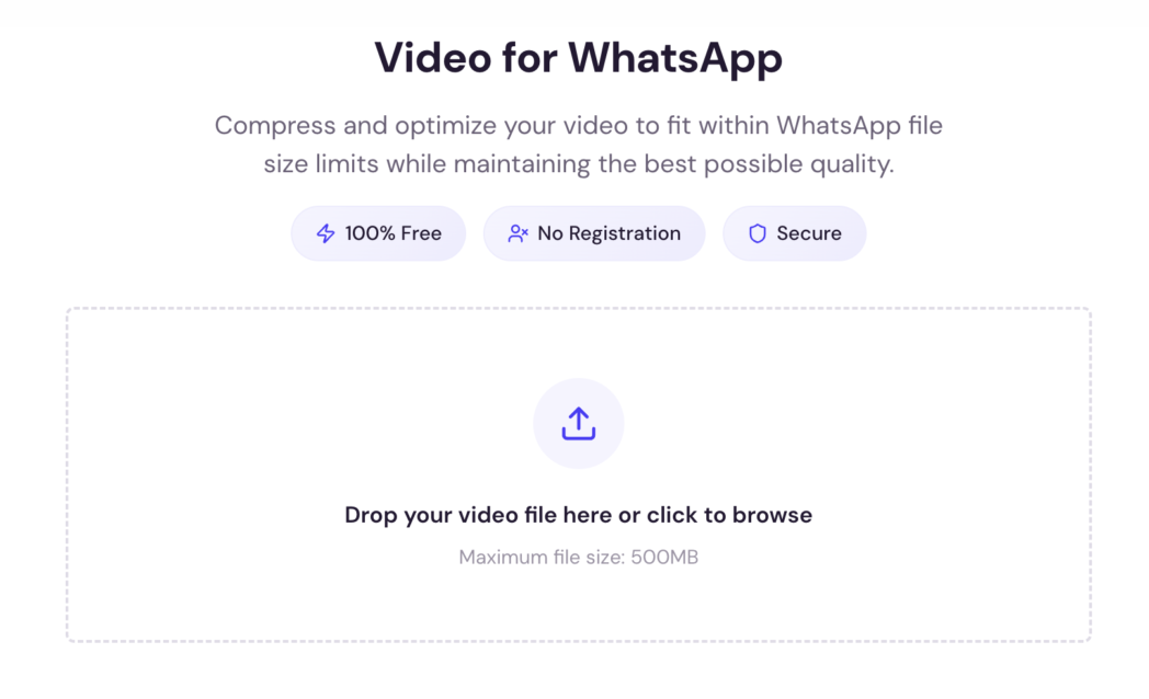 video to whatsapp