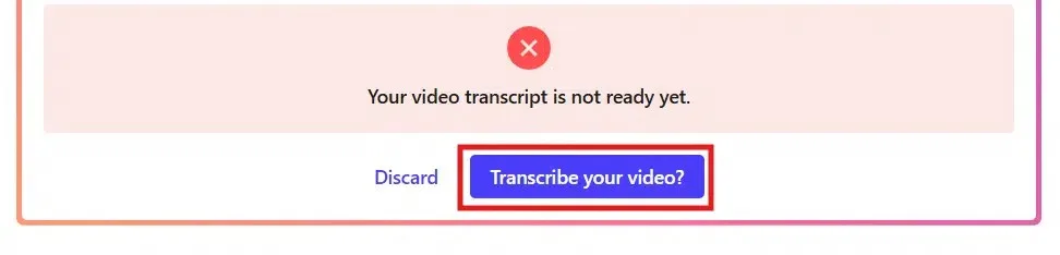 video transcribe